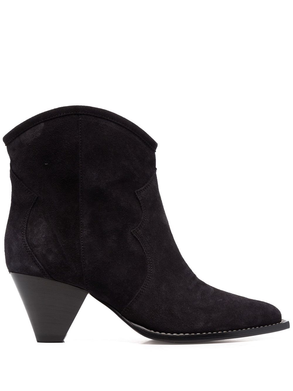 ISABEL MARANT Darizo pointed-toe suede boots - Black von ISABEL MARANT