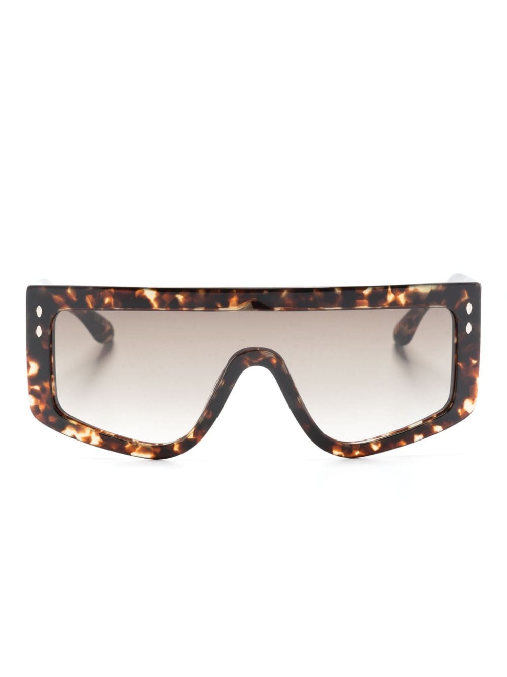 Isabel Marant Eyewear Havana shield-frame sunglasses - Brown von Isabel Marant Eyewear