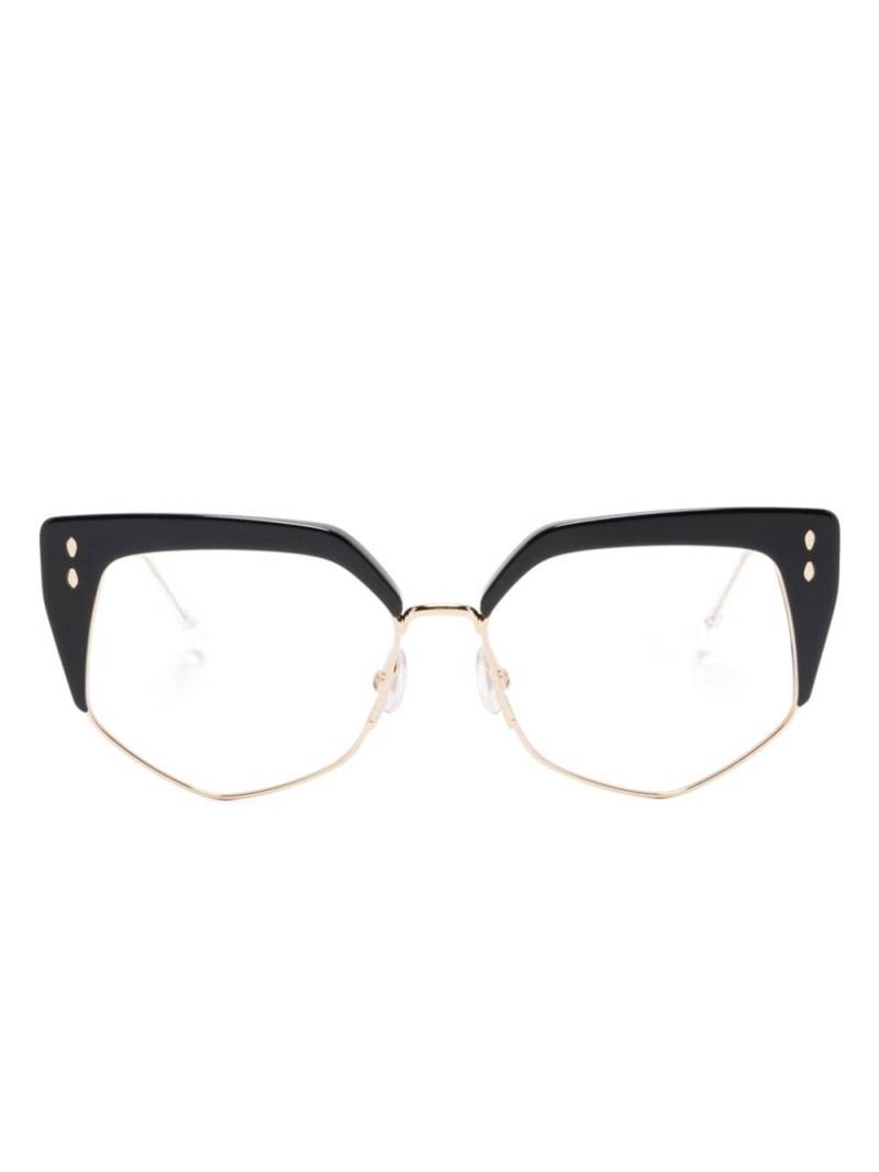 Isabel Marant Eyewear cat-eye metal glasses - Black von Isabel Marant Eyewear