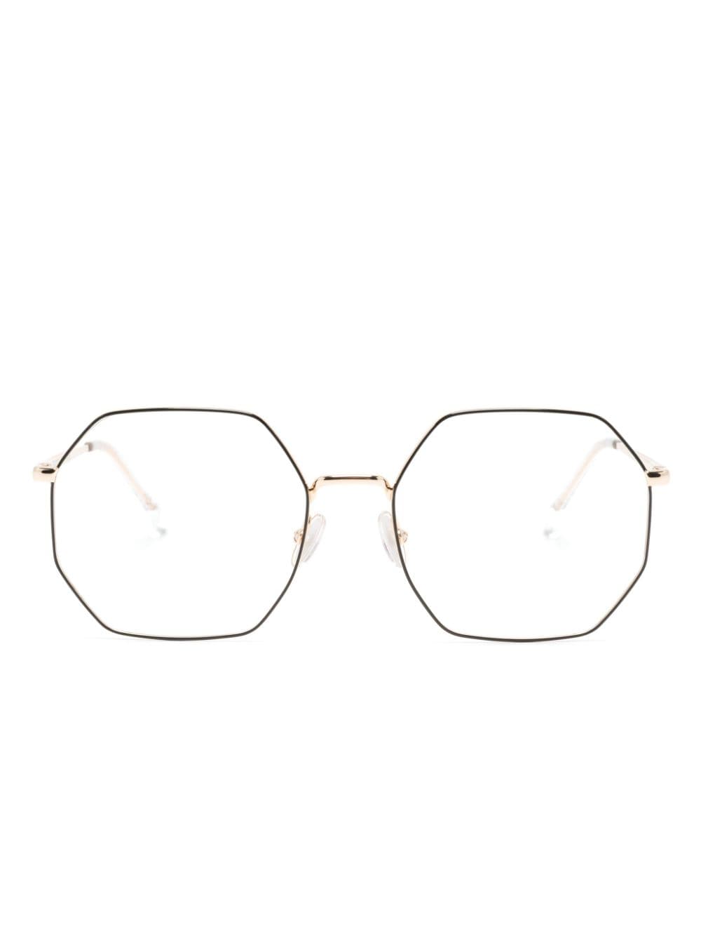 Isabel Marant Eyewear geometric-frame glasses - Gold von Isabel Marant Eyewear