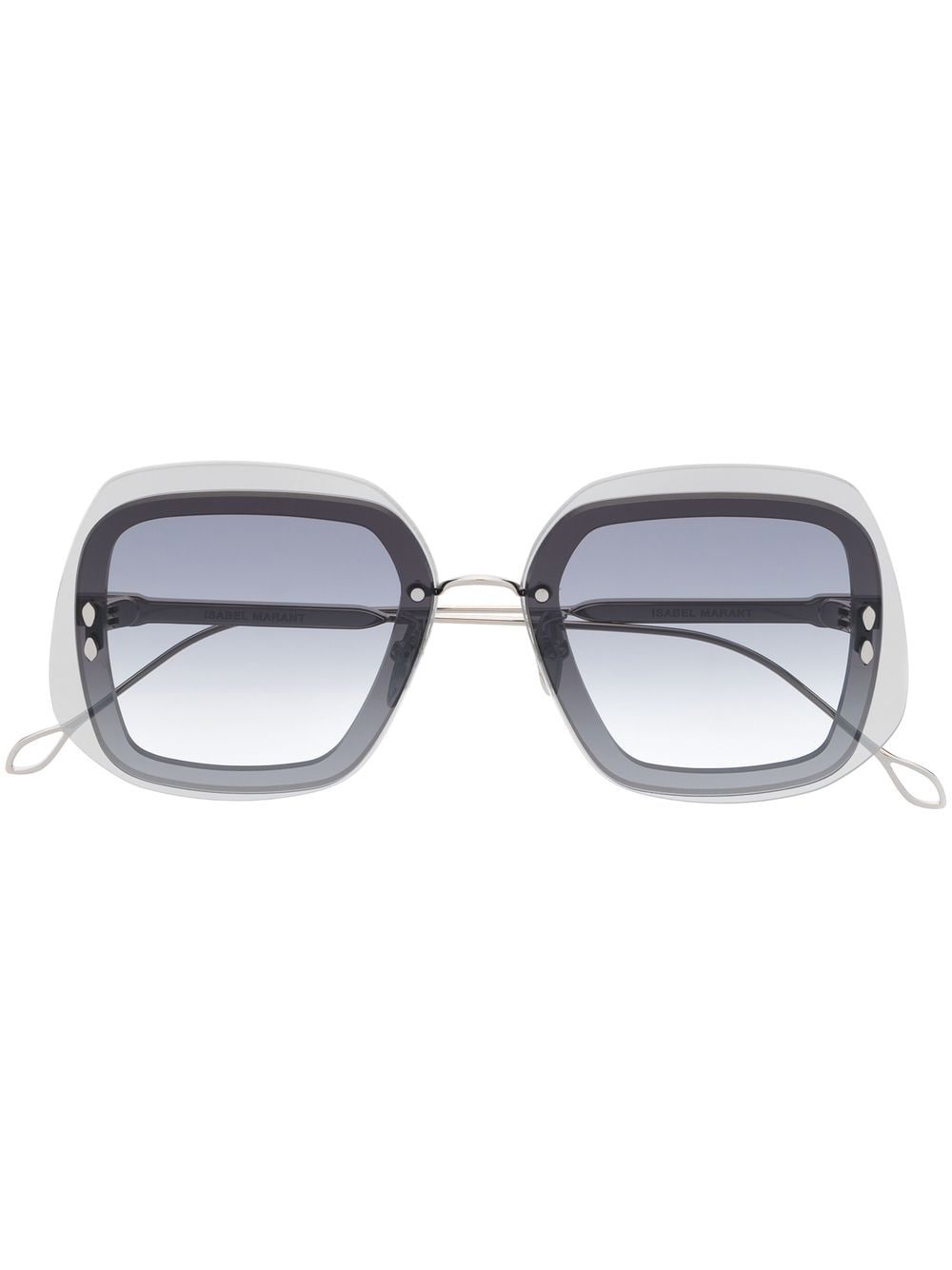 Isabel Marant Eyewear oversized-frame sunglasses - Silver von Isabel Marant Eyewear