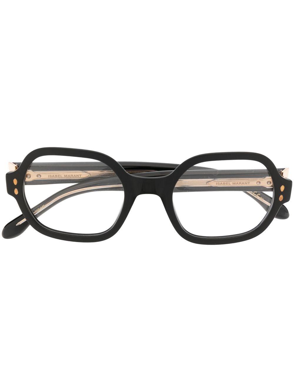 Isabel Marant Eyewear round-frame glasses - Black von Isabel Marant Eyewear