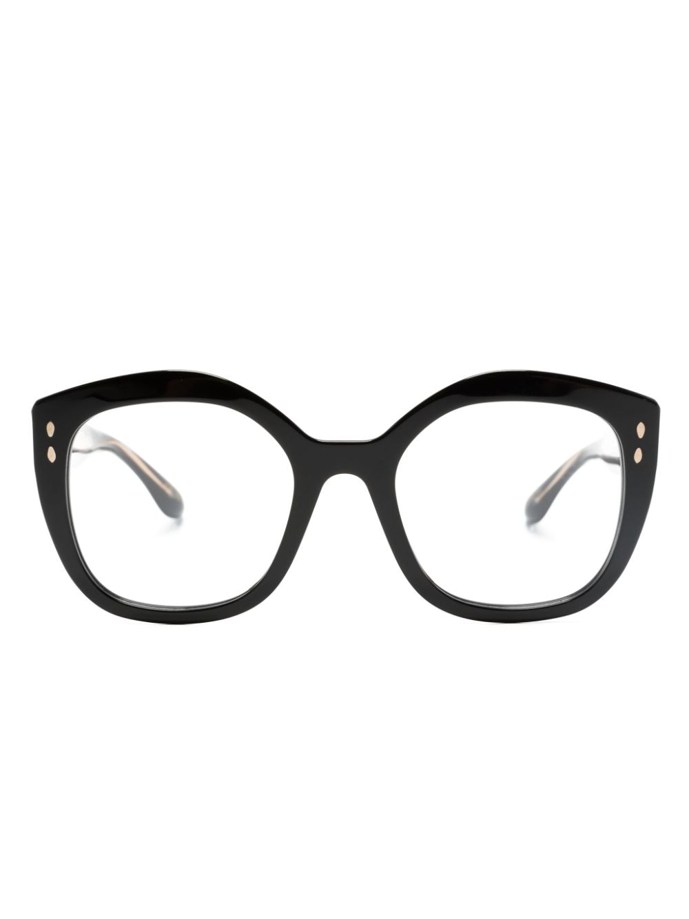 Isabel Marant Eyewear stud-detailed round-frame glasses - Black von Isabel Marant Eyewear