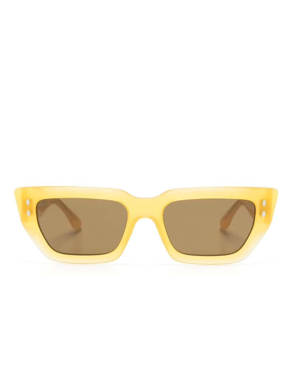 Isabel Marant Eyewear translucent geometric-frame sunglasses - Yellow von Isabel Marant Eyewear