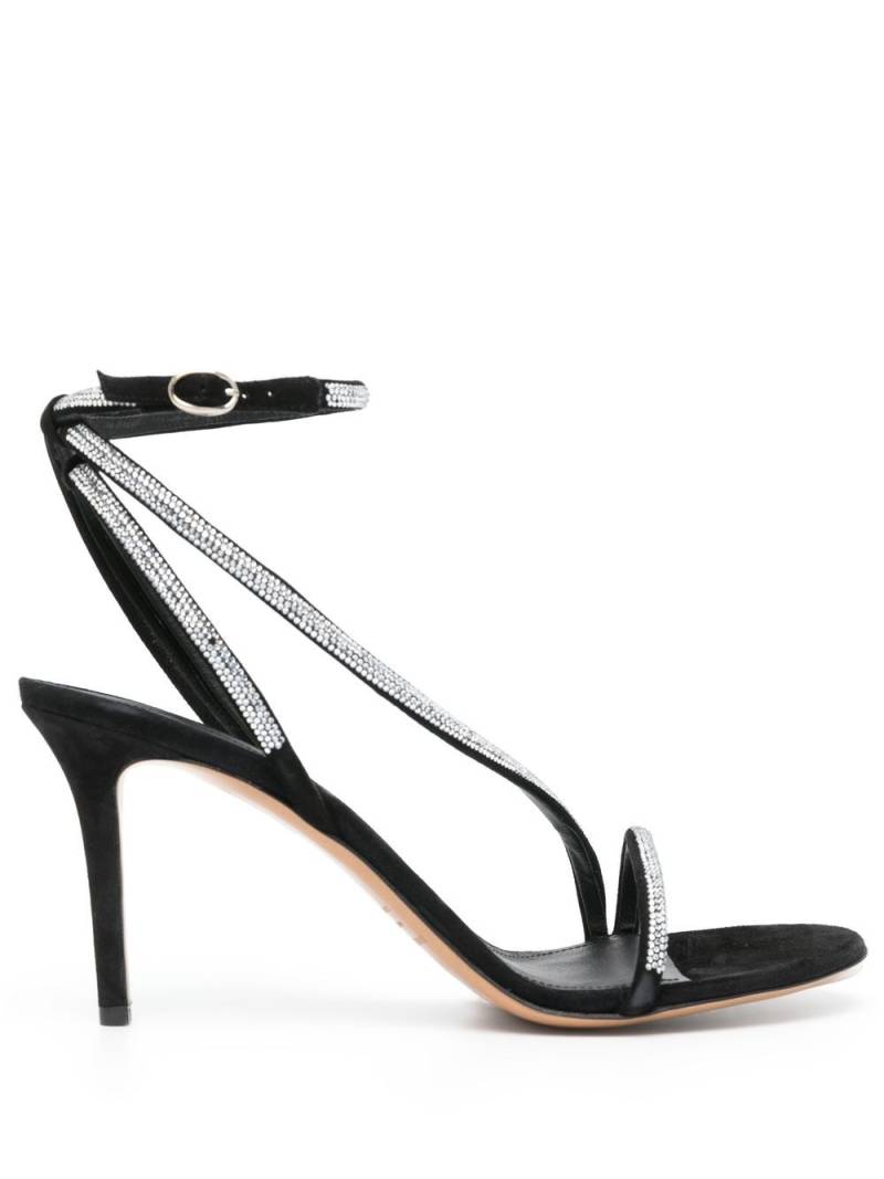 ISABEL MARANT Atria 85mm crystal-embellished sandals - Black von ISABEL MARANT