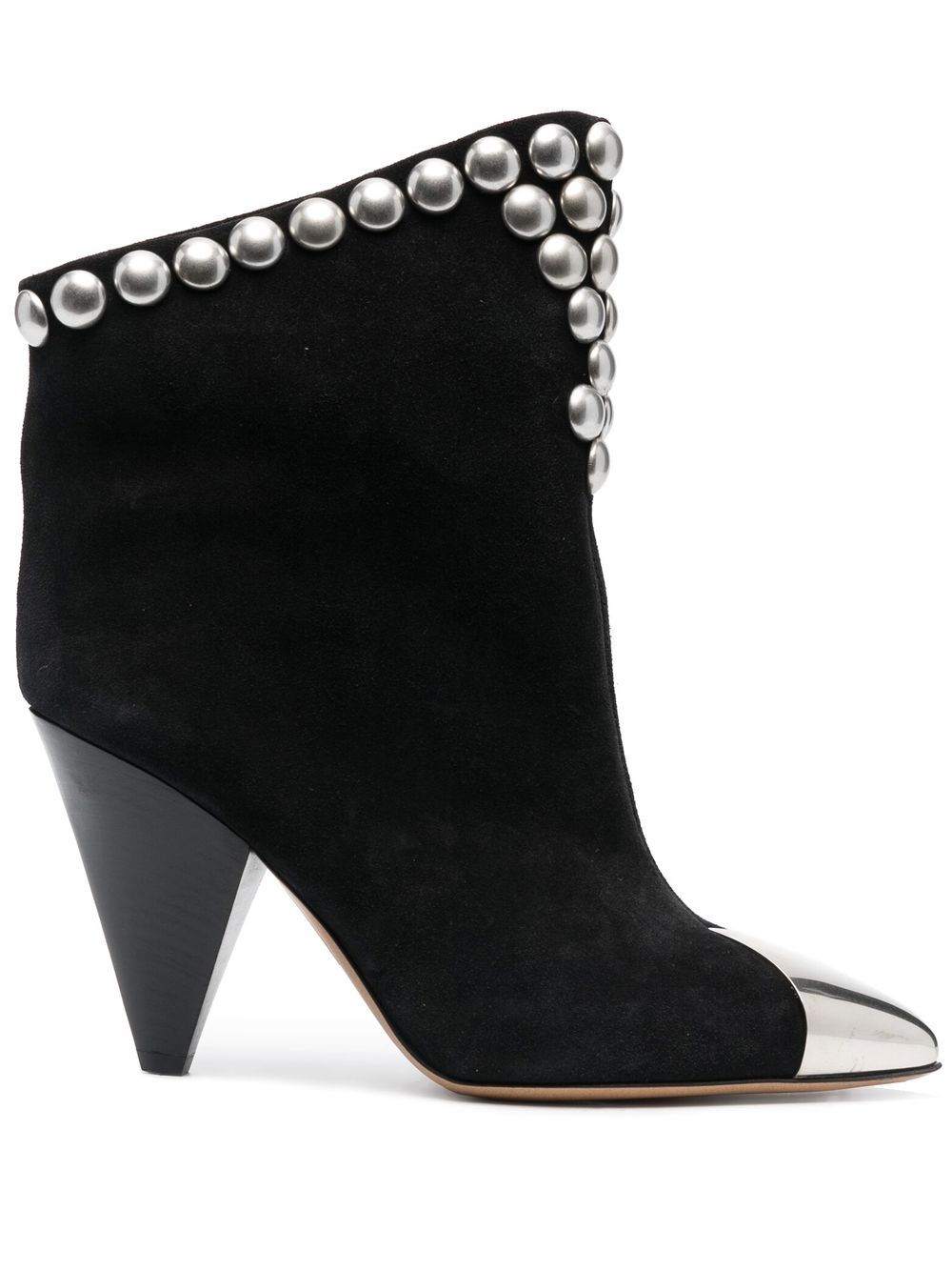 ISABEL MARANT 100mm studded suede boots - Black von ISABEL MARANT