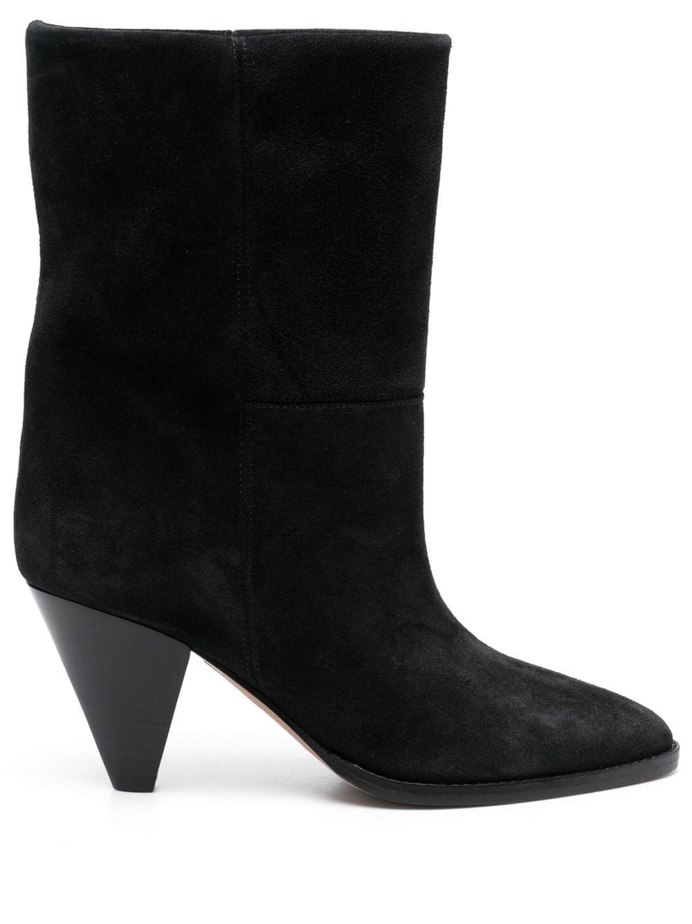 ISABEL MARANT 75mm suede boots - Black von ISABEL MARANT