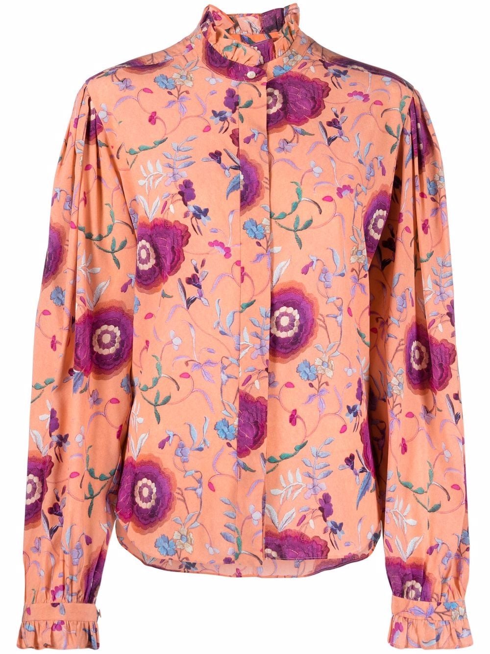 ISABEL MARANT Banessa floral print shirt - Orange von ISABEL MARANT