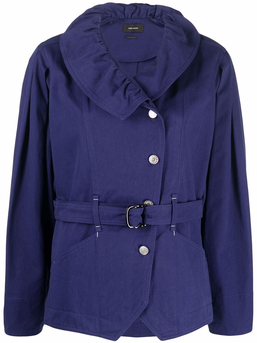 ISABEL MARANT Dipazo belted button-up coat - Blue von ISABEL MARANT