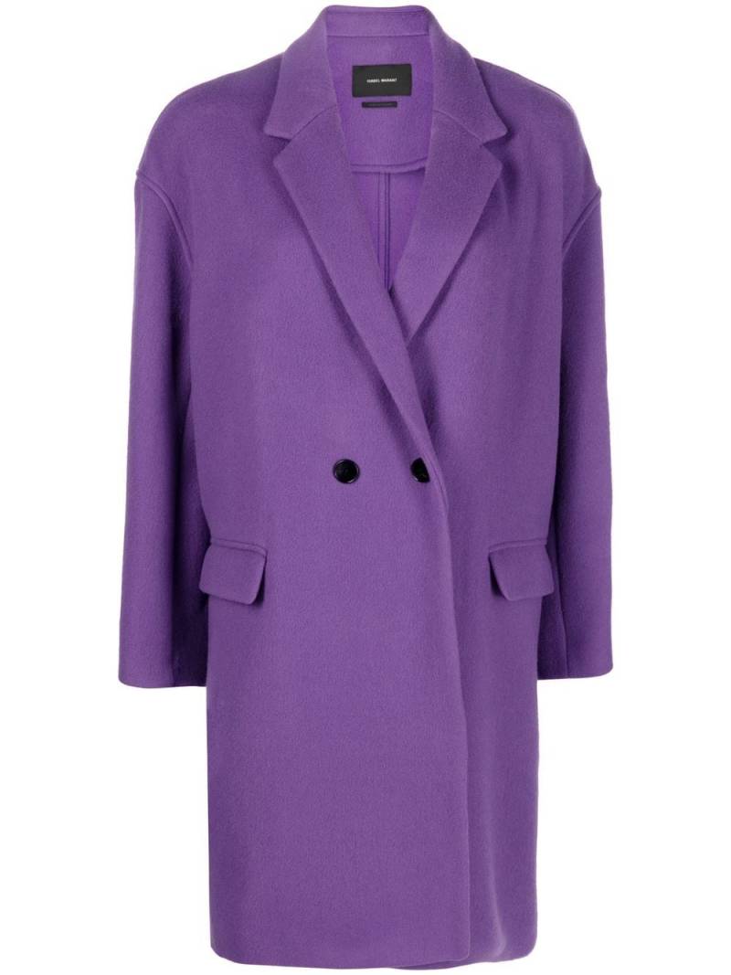 ISABEL MARANT Efegozi double-breasted coat - Purple von ISABEL MARANT