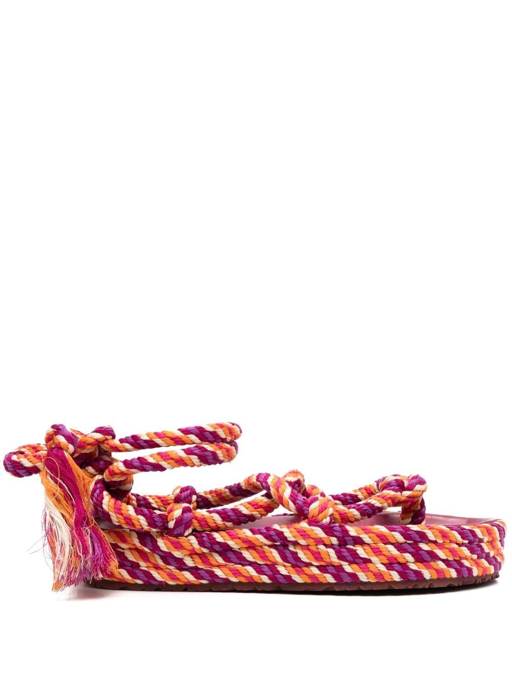 ISABEL MARANT Erol tasselled rope sandals - Orange von ISABEL MARANT