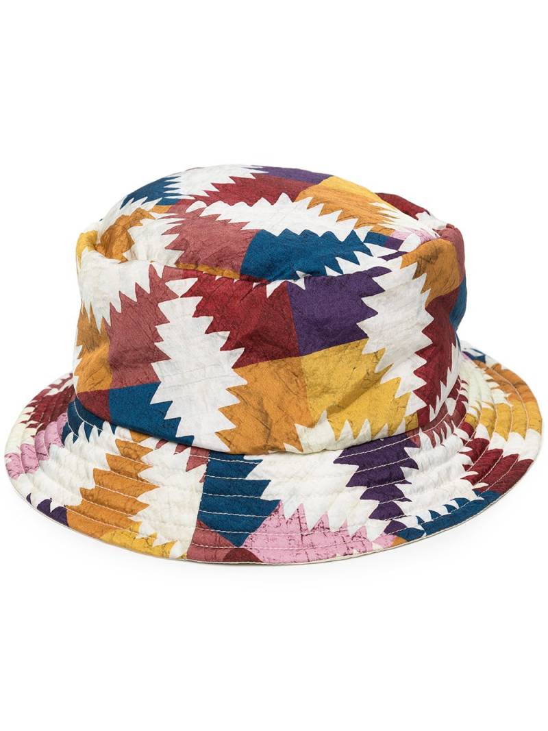 ISABEL MARANT Haley colourblock bucket hat - Yellow von ISABEL MARANT