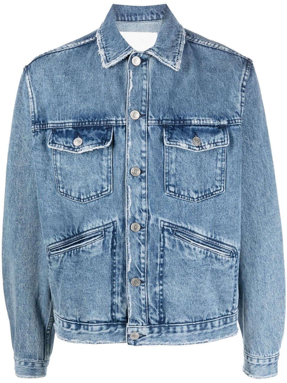 MARANT Jango logo denim jacket - Blue von MARANT