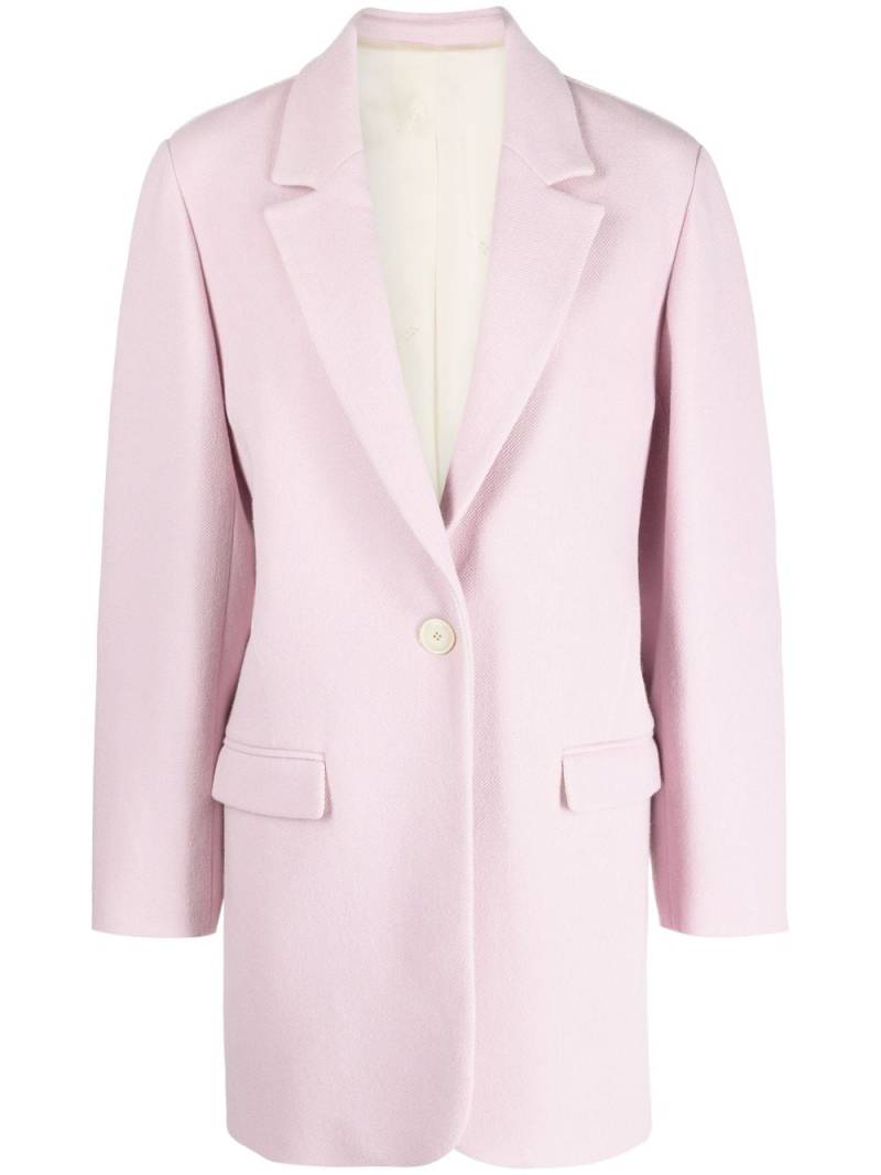 ISABEL MARANT Jilinka single-breasted coat - Pink von ISABEL MARANT