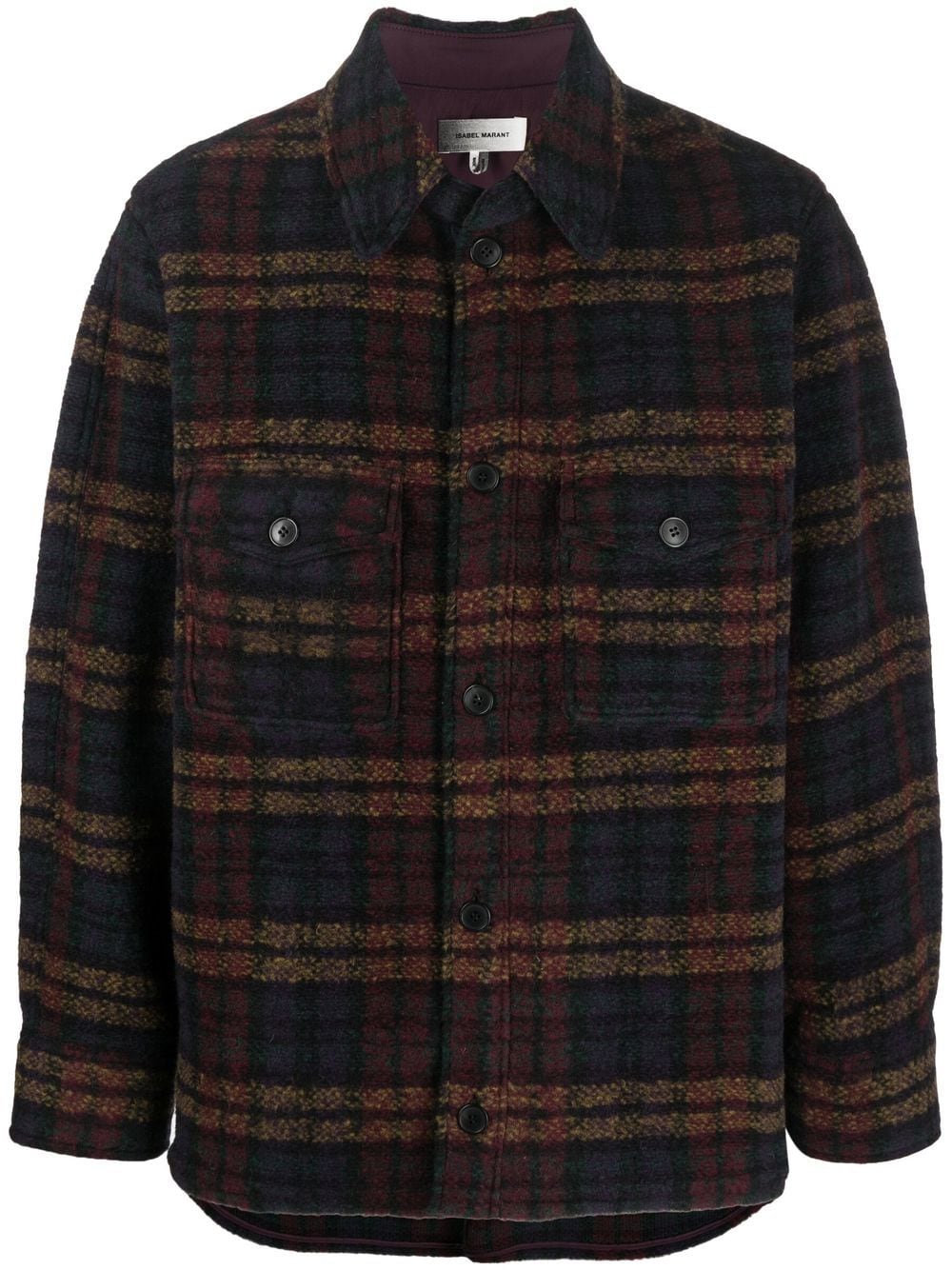 MARANT Kevront check-pattern shirt jacket - Black von MARANT
