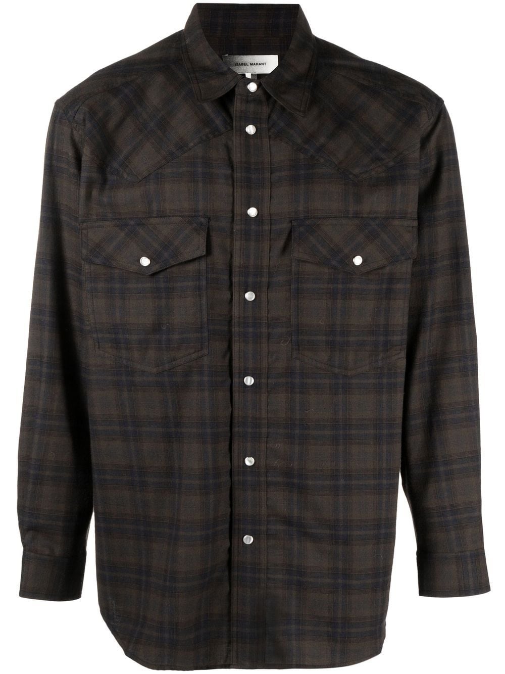 MARANT Manem checked shirt - Neutrals von MARANT