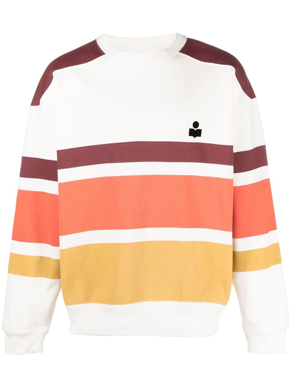 MARANT Meyoan logo-print striped sweatshirt - Neutrals von MARANT