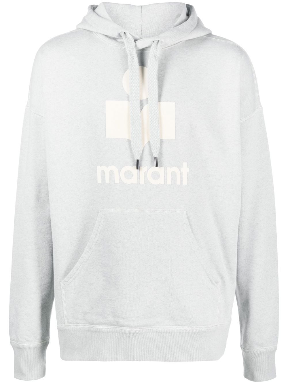 MARANT Miley flocked-logo hoodie - Blue von MARANT