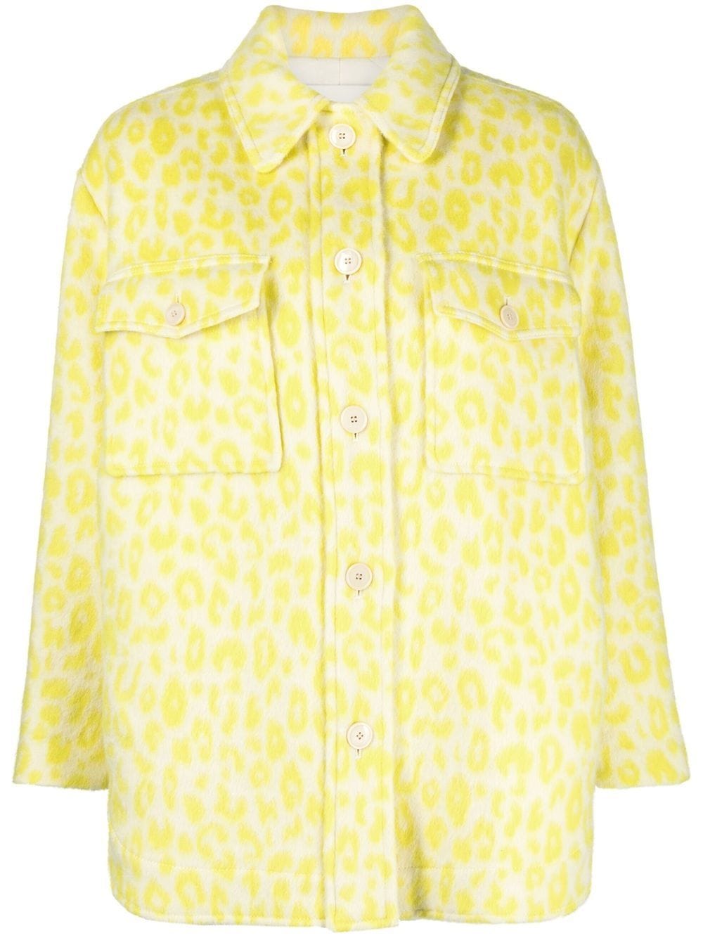 ISABEL MARANT Odelino leopard-print wool jacket - Yellow von ISABEL MARANT