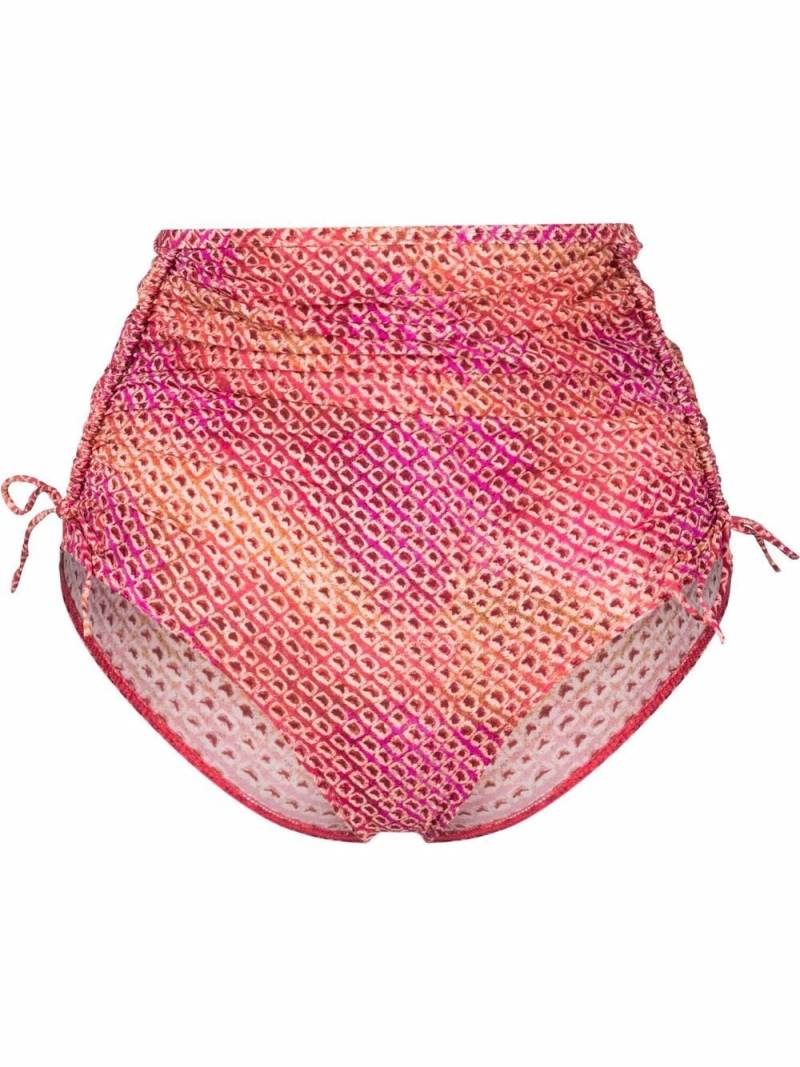 ISABEL MARANT Selaris geometric-print bikini bottoms - Orange von ISABEL MARANT