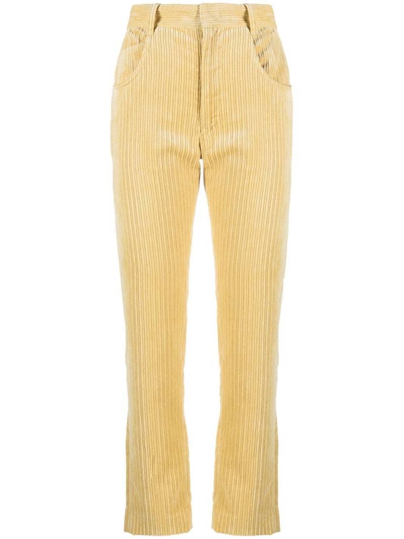 ISABEL MARANT Tilorsya corduroy straight trousers - Yellow von ISABEL MARANT