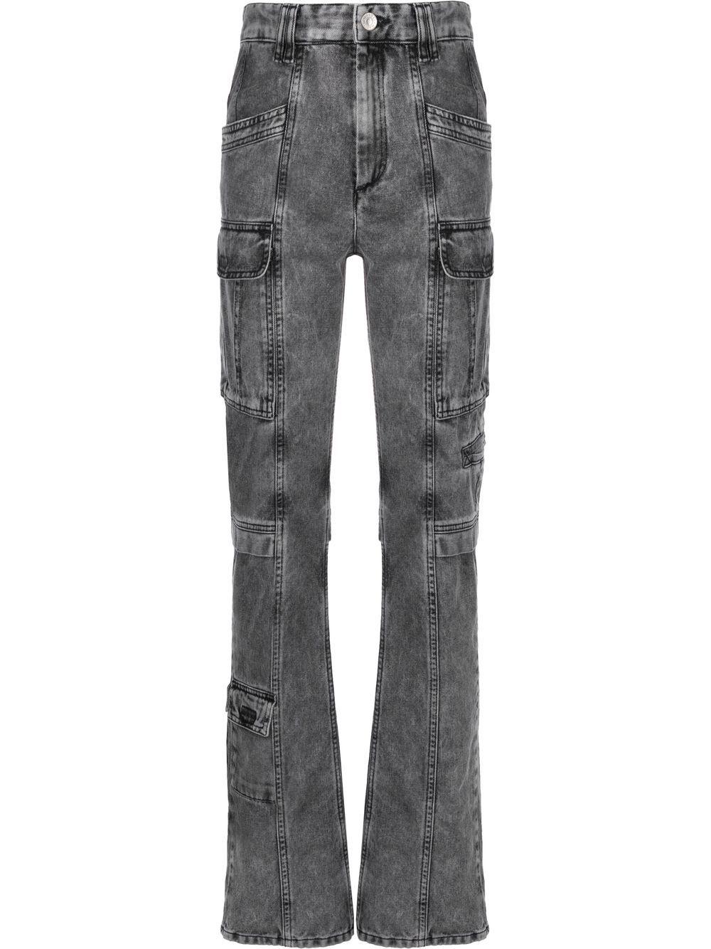 ISABEL MARANT Vokayo cargo straight-leg jeans - Grey von ISABEL MARANT