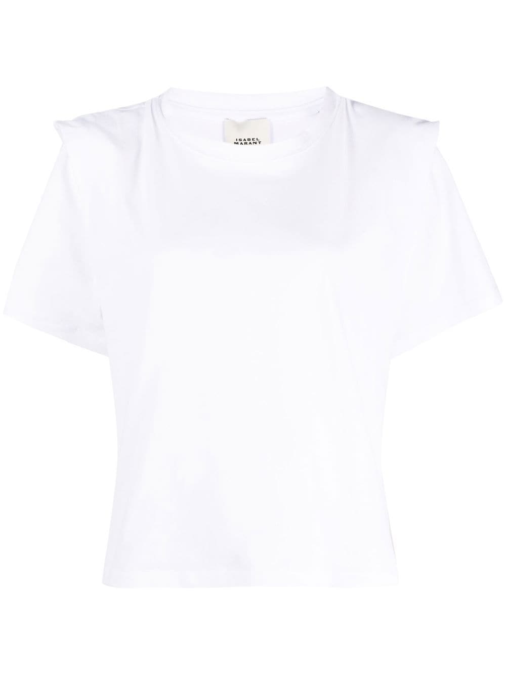 ISABEL MARANT Zelitos pleat-detail T-shirt - White von ISABEL MARANT