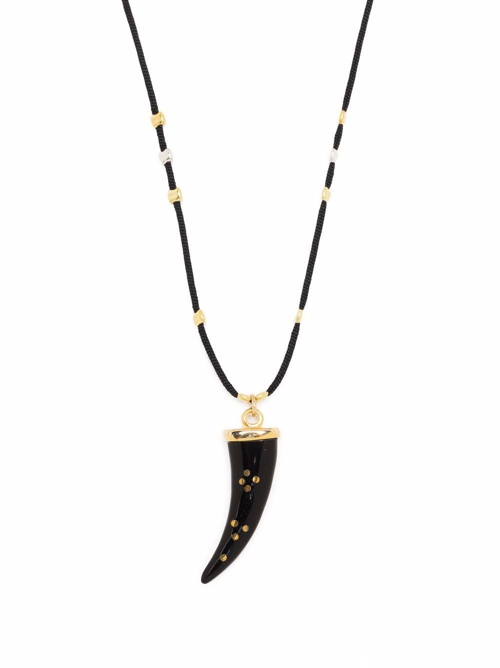 ISABEL MARANT buffalo horn pendant necklace - Black von ISABEL MARANT