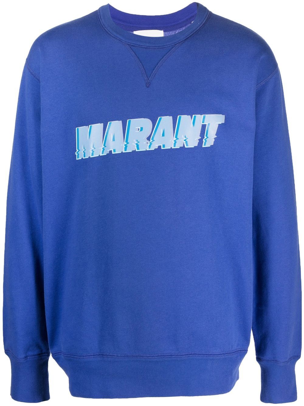 MARANT cotton logo-print sweatshirt - Blue von MARANT