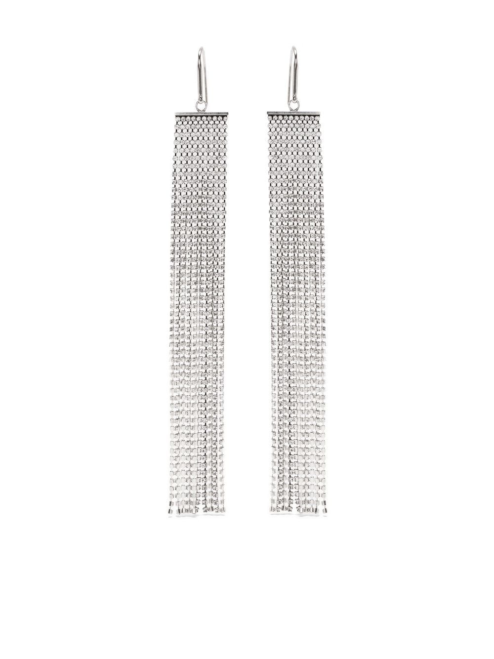 ISABEL MARANT crystal-embellished drop earrings - Silver von ISABEL MARANT