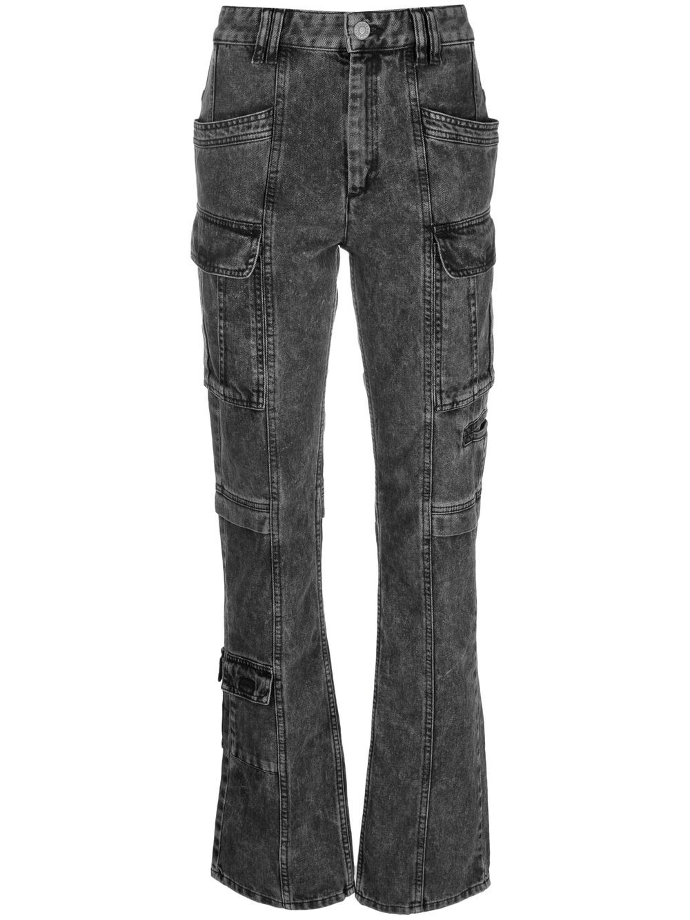 ISABEL MARANT distressed-effect denim jeans - Black von ISABEL MARANT