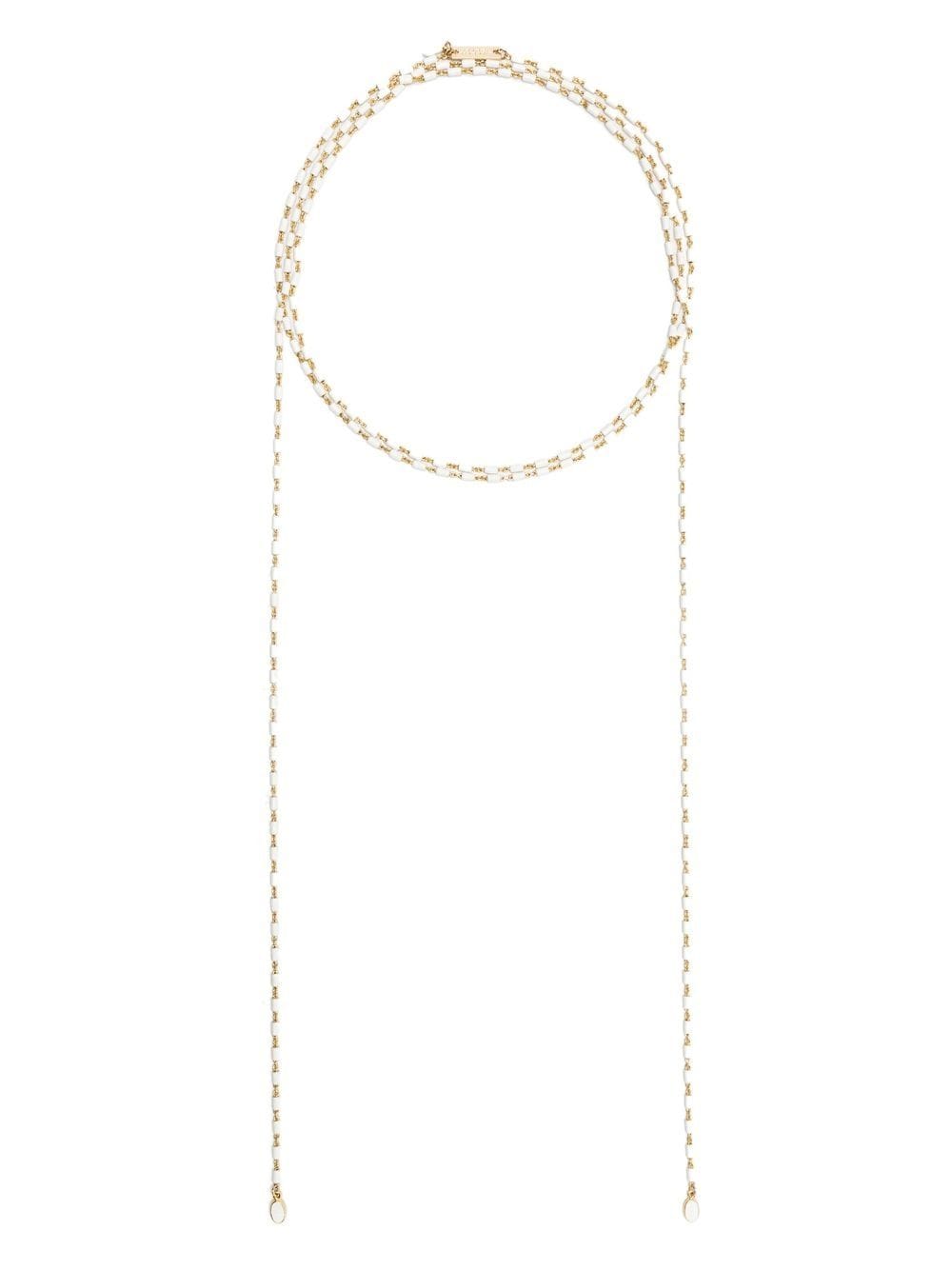 ISABEL MARANT drop-design chain-link necklace - White von ISABEL MARANT