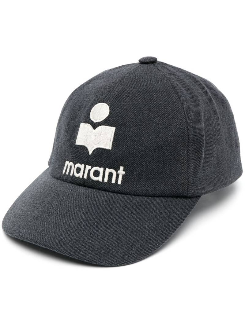 ISABEL MARANT embroidered-logo cotton cap - Black von ISABEL MARANT