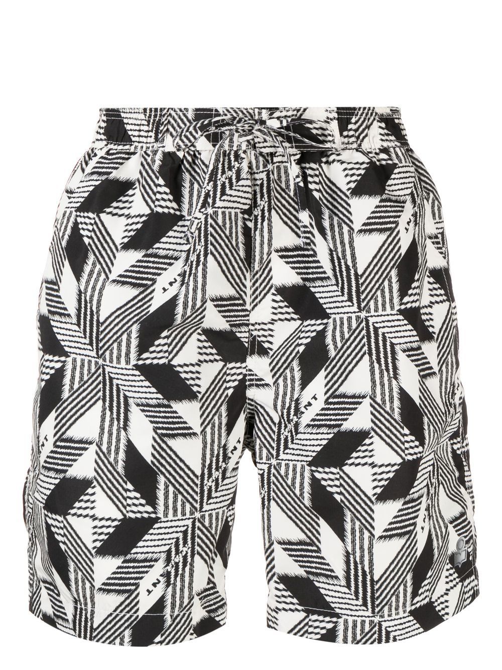 MARANT geometric print swim shorts - Black von MARANT