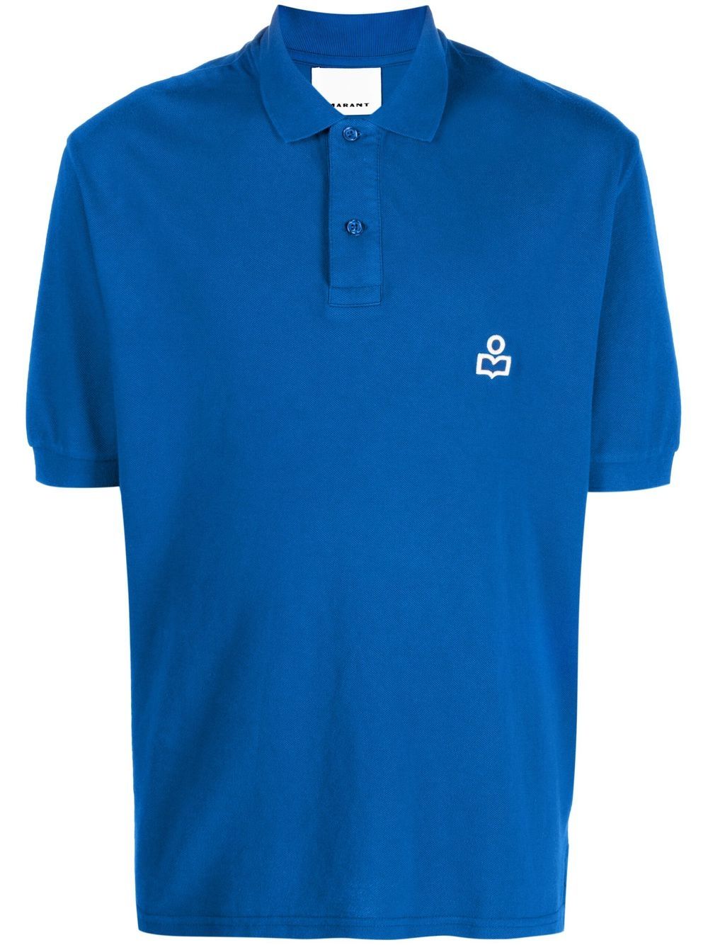 MARANT logo-patch polo shirt - Blue von MARANT