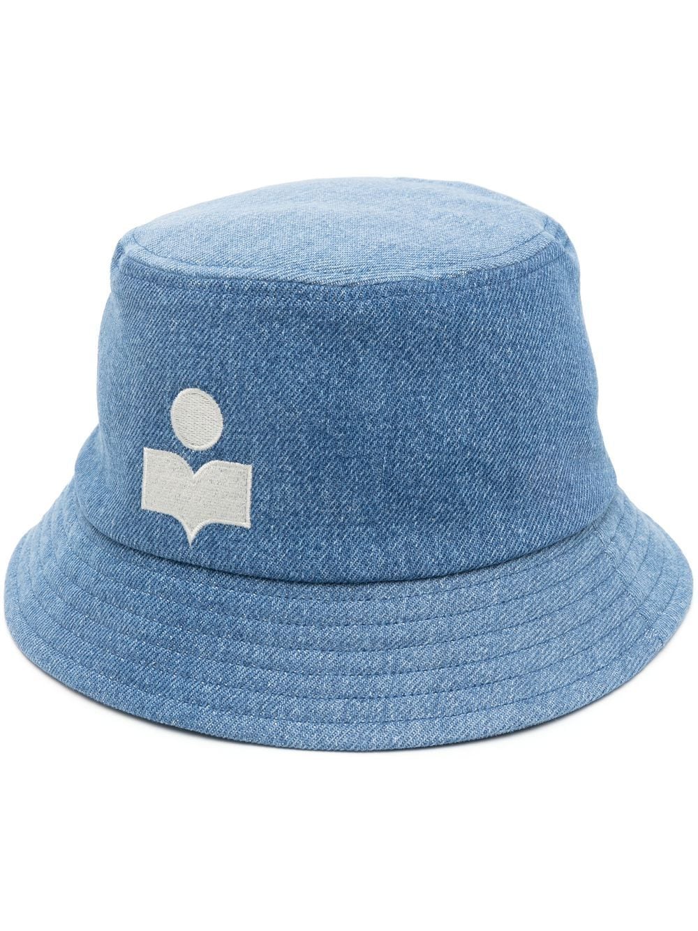 ISABEL MARANT logo-print bucket hat - Blue von ISABEL MARANT