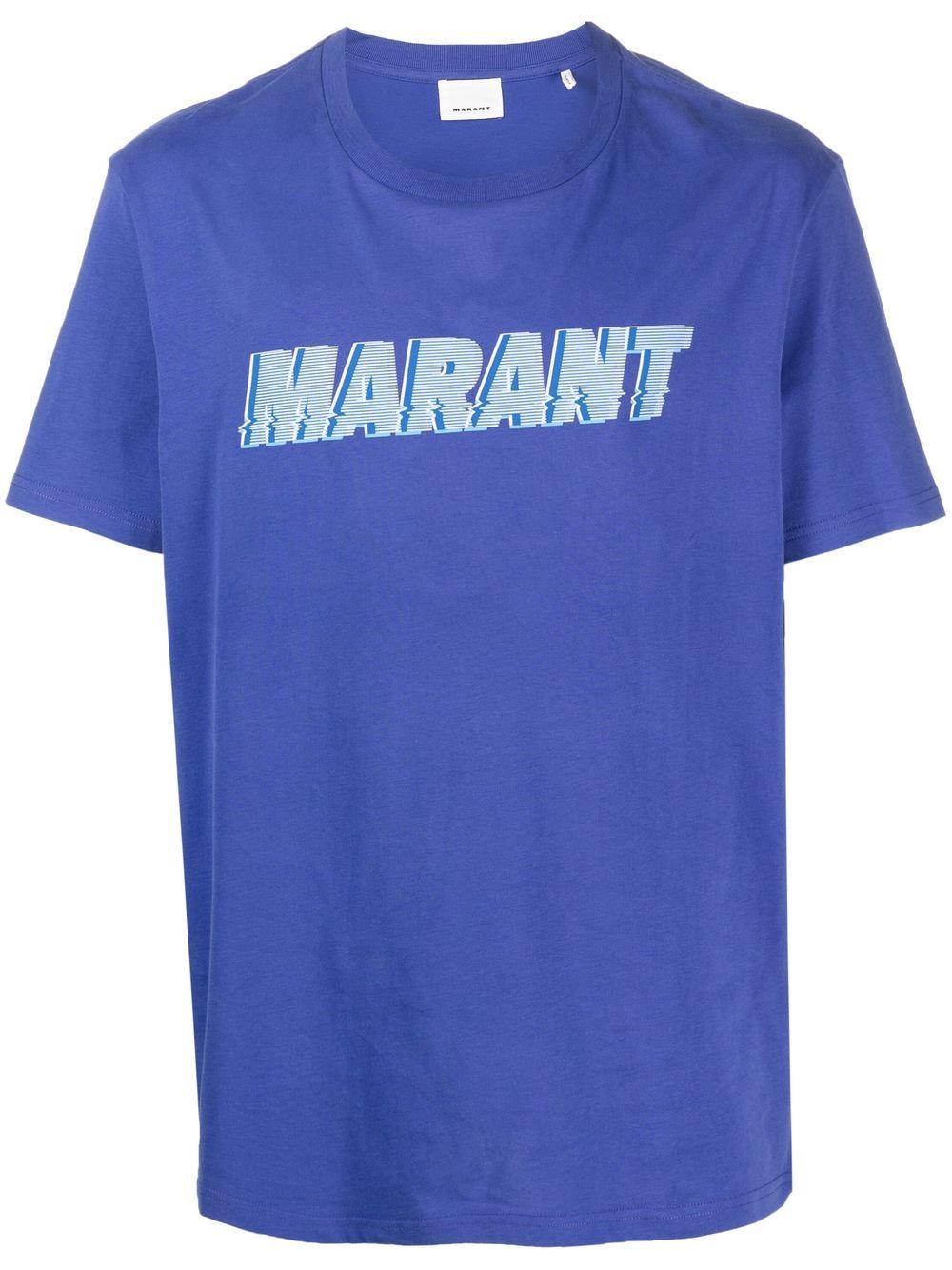 MARANT logo-print cotton T-shirt - Blue von MARANT