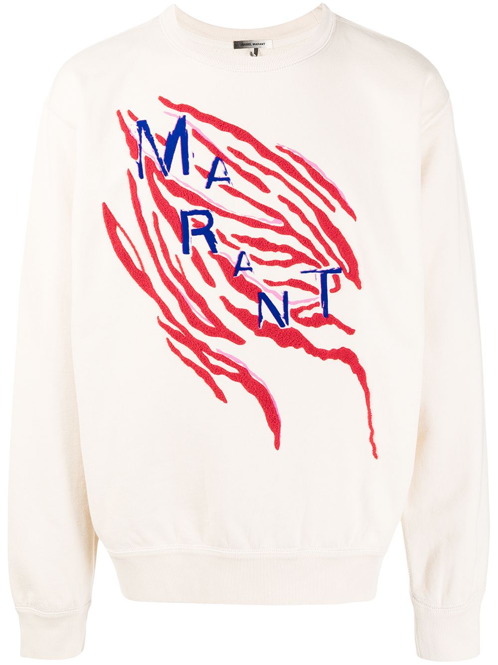 MARANT logo-print cotton sweatshirt - White von MARANT