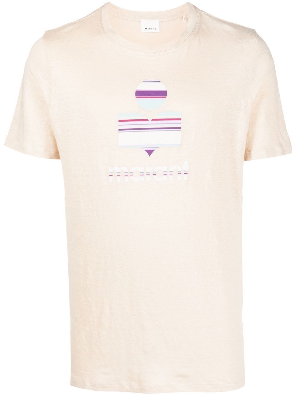 MARANT logo-print crew-neck T-shirt - Neutrals von MARANT