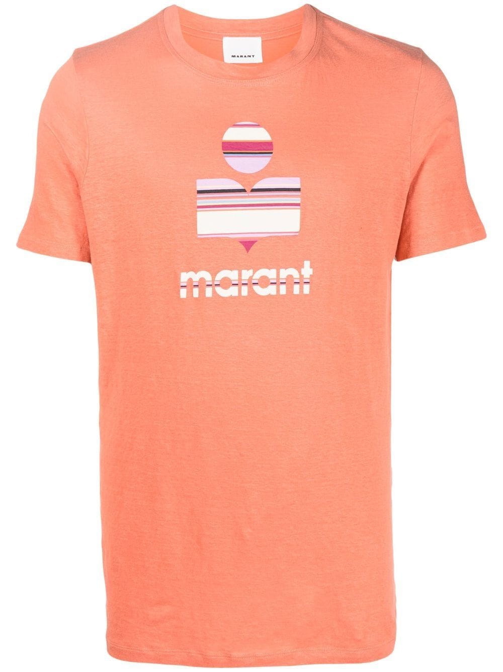 MARANT logo-print crew-neck T-shirt - Orange von MARANT