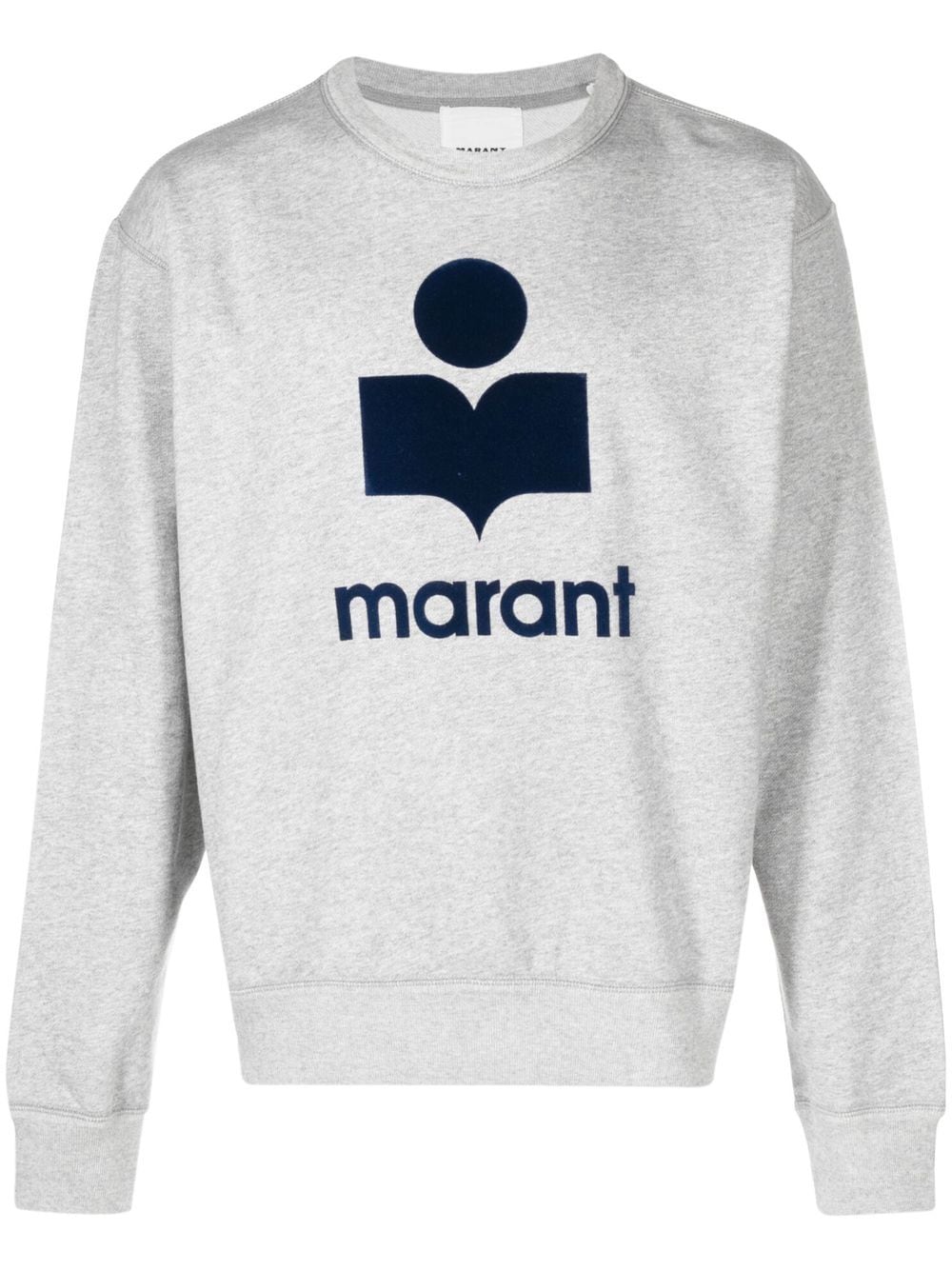 MARANT logo-print crew neck sweatshirt - Grey von MARANT