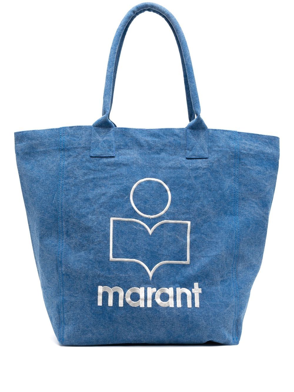 ISABEL MARANT logo-print tote bag - Blue von ISABEL MARANT