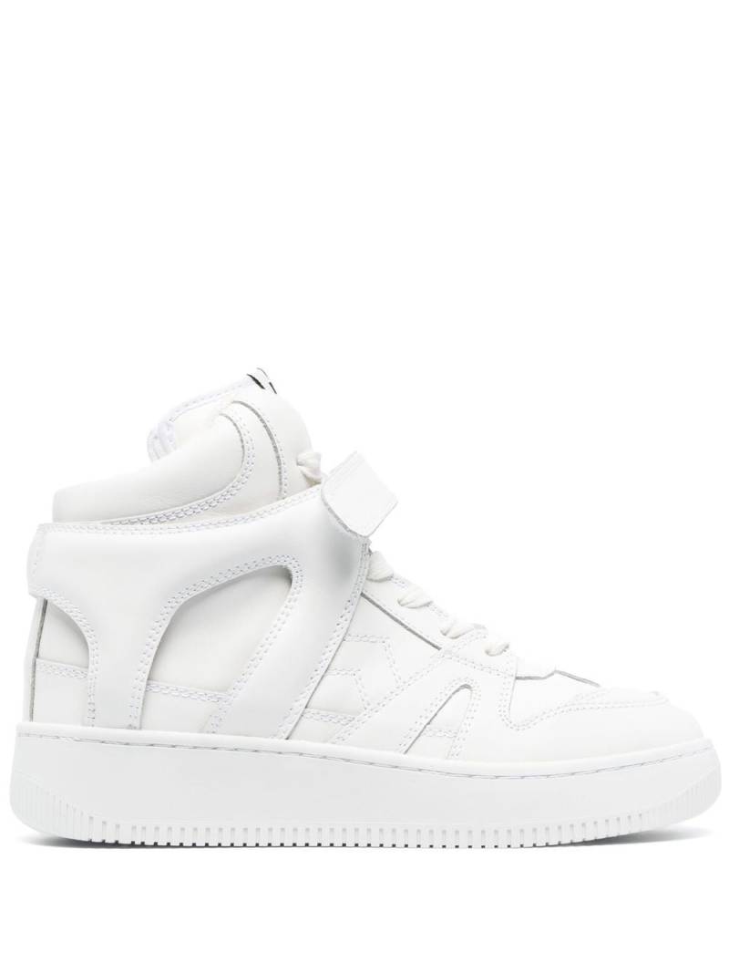 ISABEL MARANT panelled hi-top sneakers - White von ISABEL MARANT