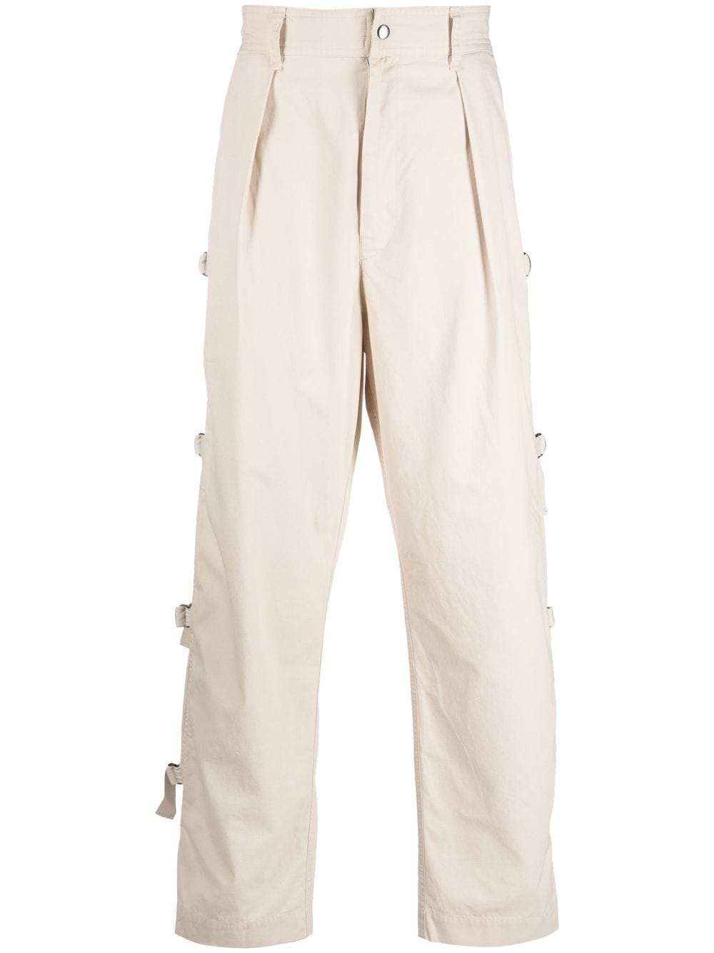 MARANT pleated straight-leg trousers - Neutrals von MARANT