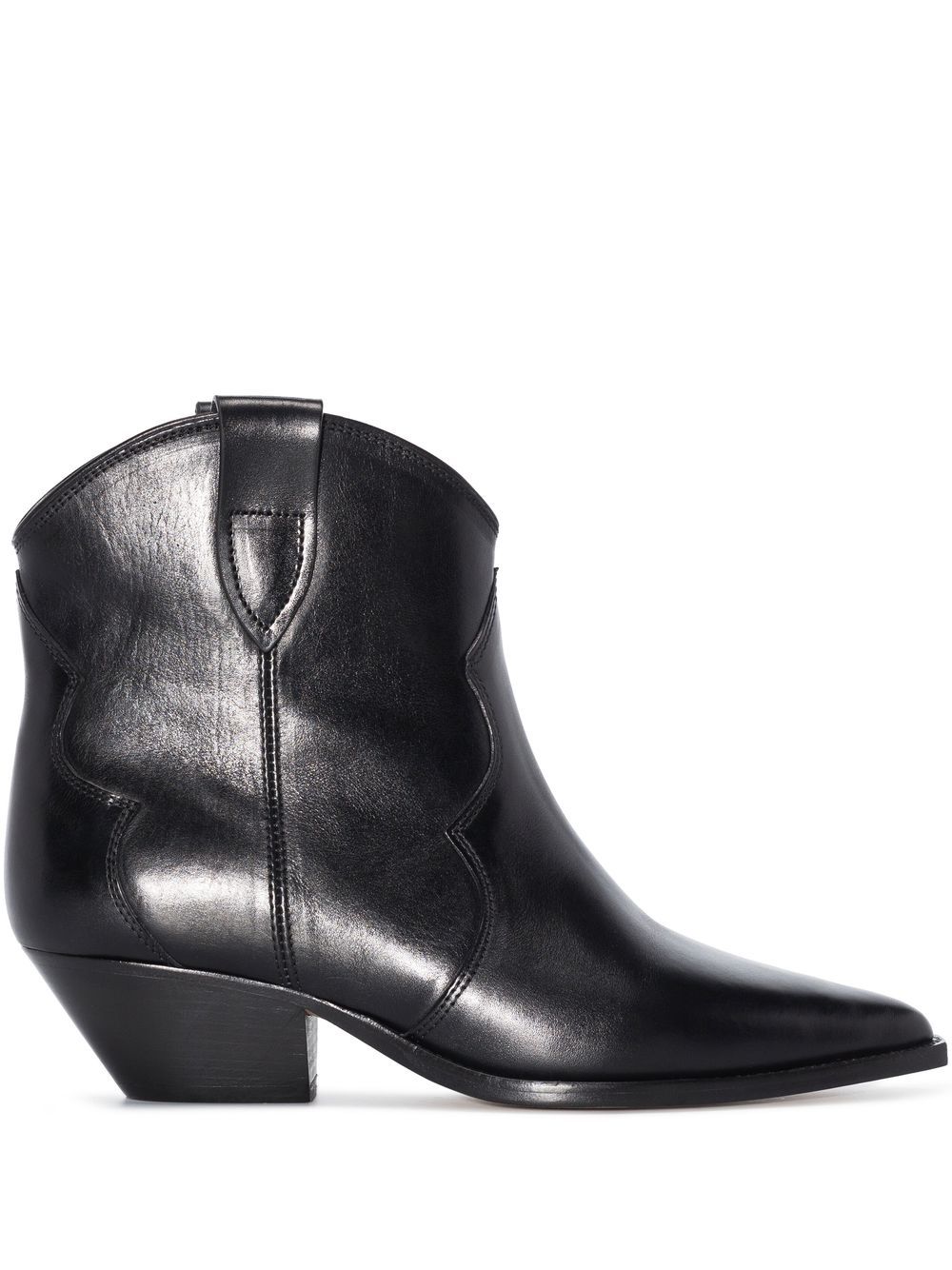 ISABEL MARANT polished-finish pointed-toe boots - Black von ISABEL MARANT