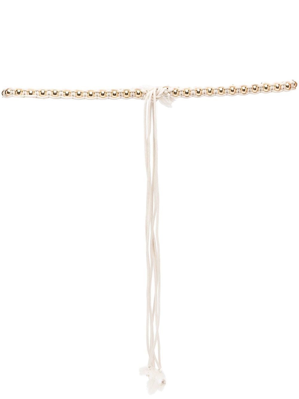 ISABEL MARANT self-tie bead-embellished belt - Neutrals von ISABEL MARANT