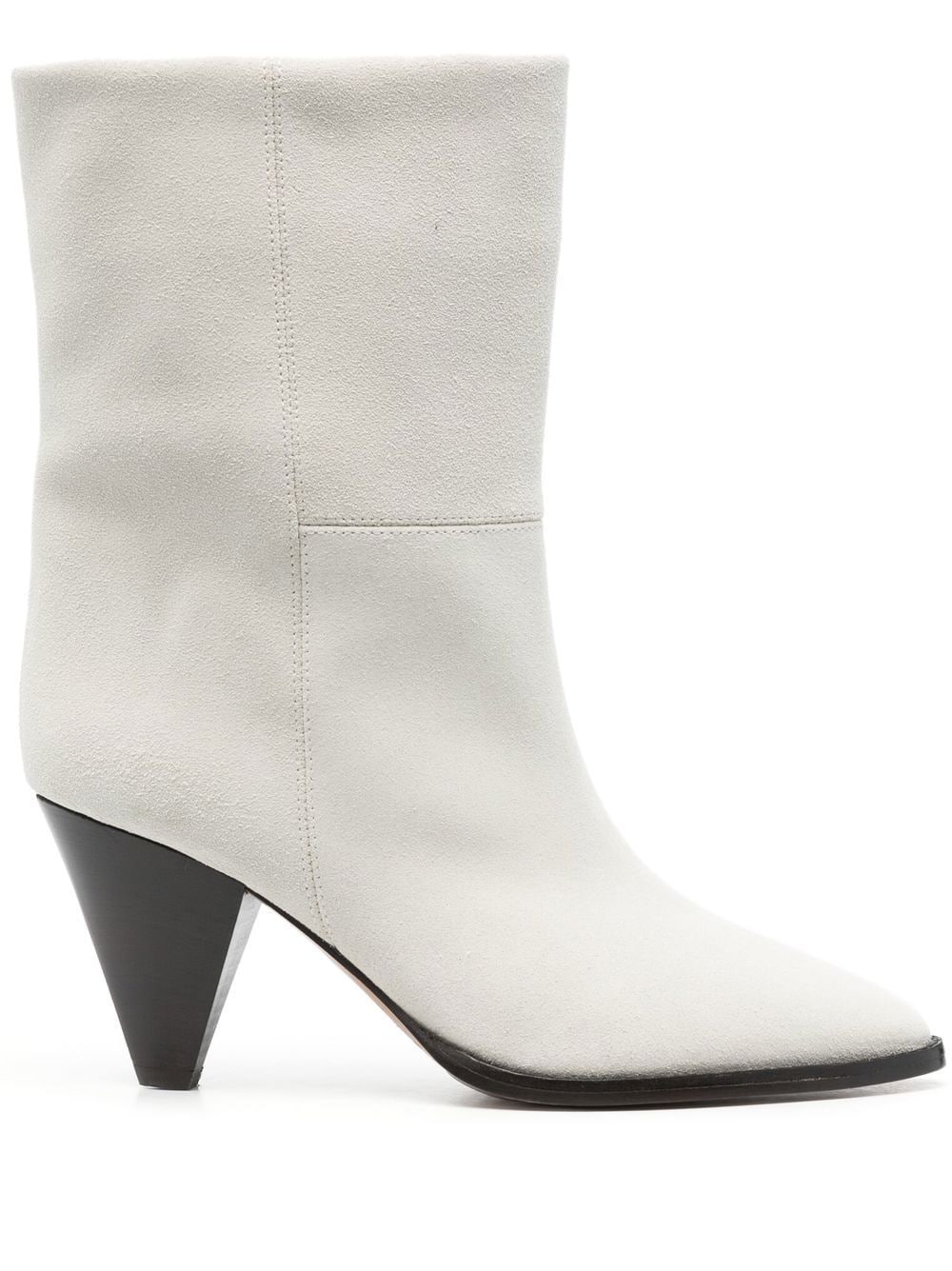 ISABEL MARANT suede 80mm ankle boots - White von ISABEL MARANT