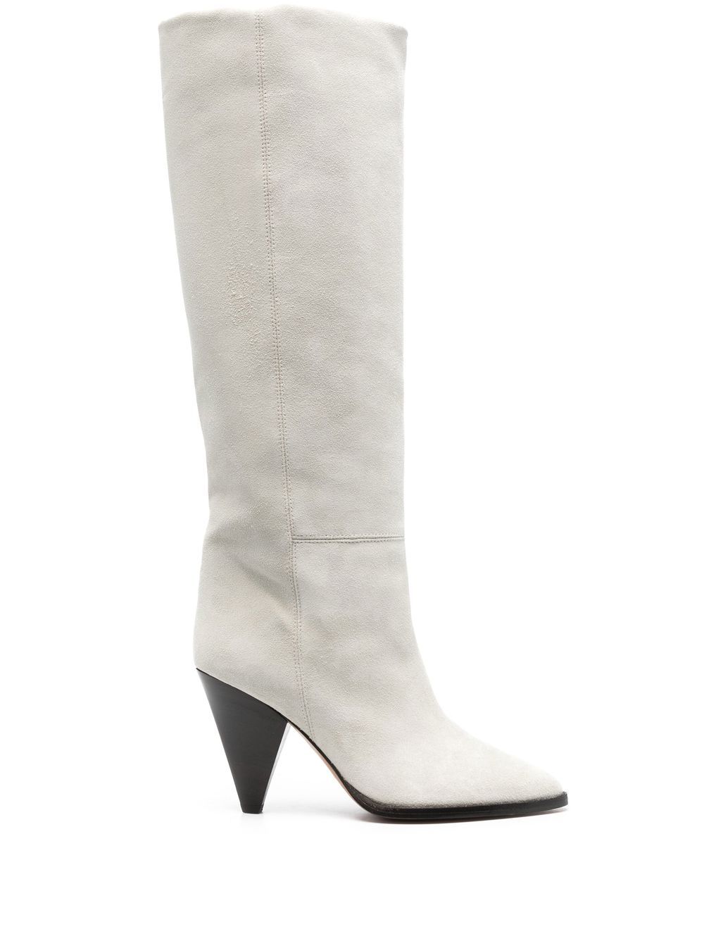 ISABEL MARANT suede knee-high boots - White von ISABEL MARANT