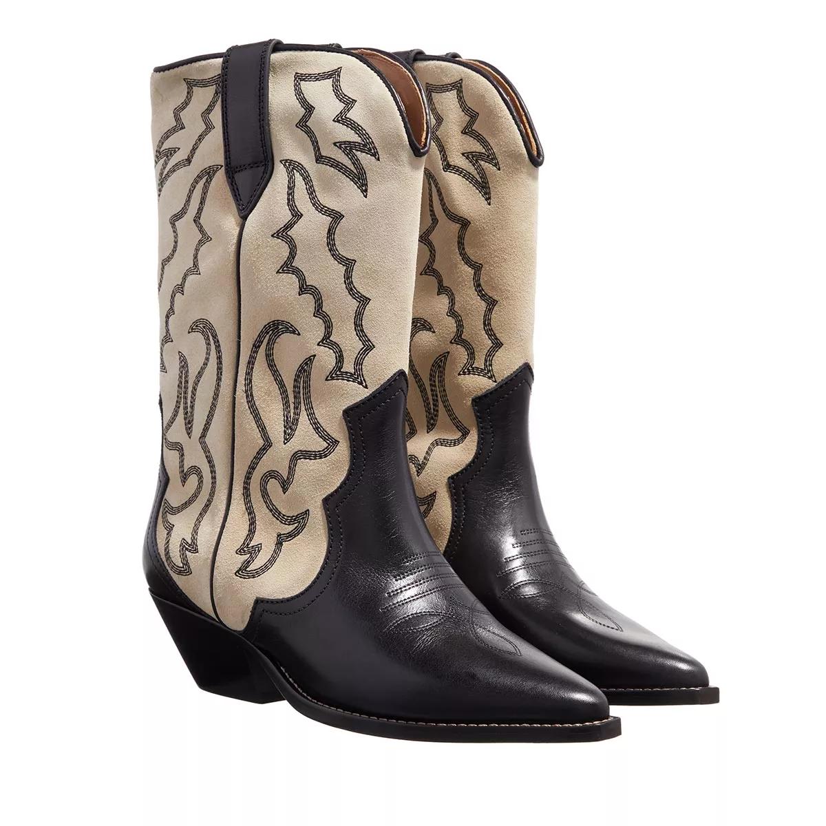 Isabel Marant Boots & Stiefeletten - Duerto Embroidered Western Boots - Gr. 36 (EU) - in Beige - für Damen von Isabel marant