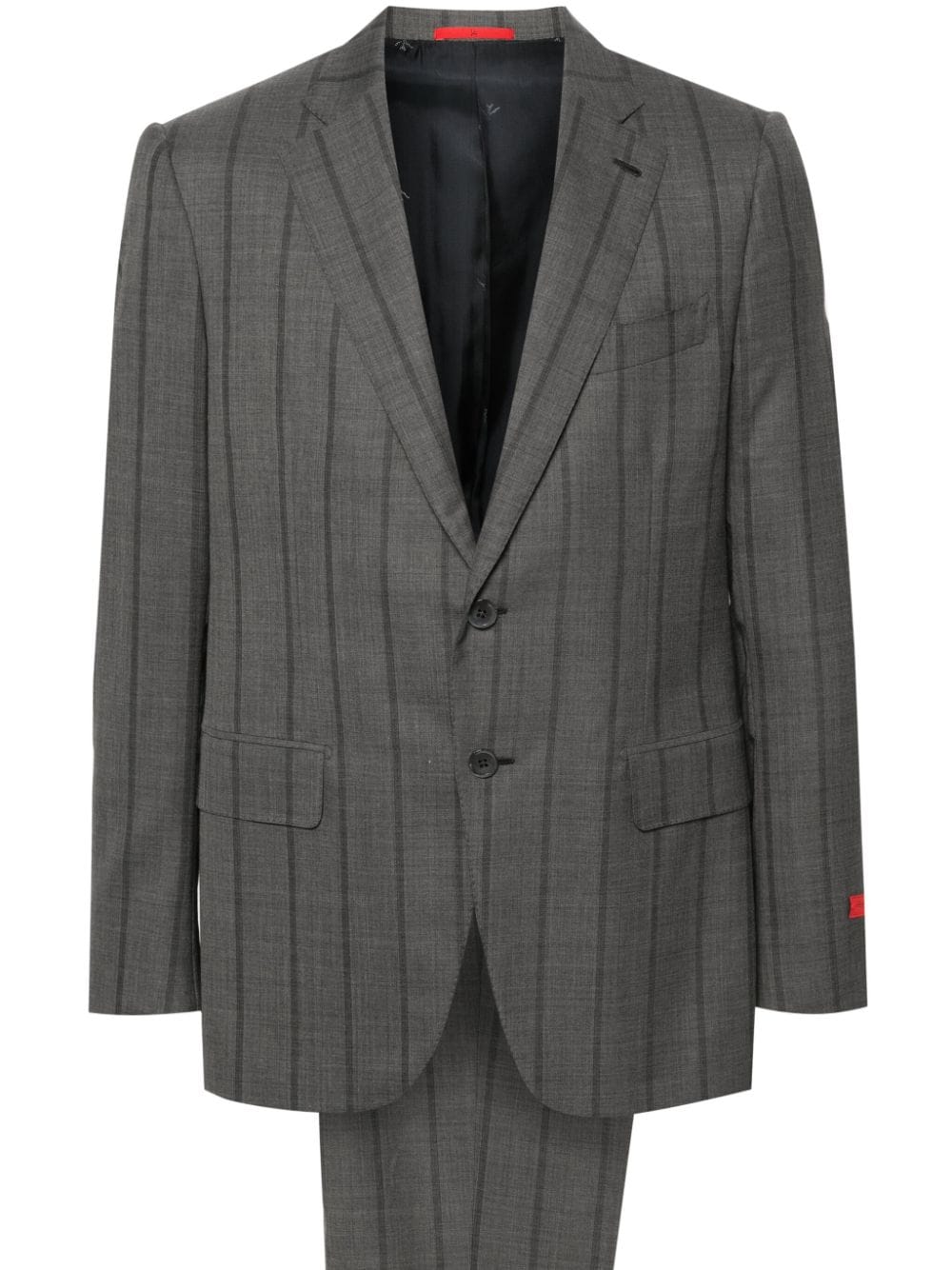 Isaia plaid-check single-breasted suit - Grey von Isaia